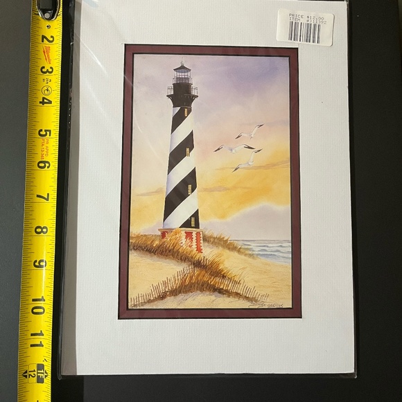 Cape Hatteras Lighthouse, Gaskin Gallery, matted and still in protective wrap - Picture 4 of 6
